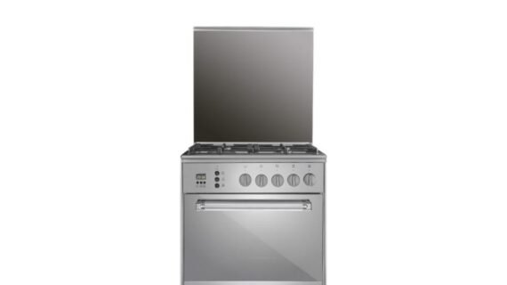 بوتاجاز لاجيرمانيا 60 × 60 ، 4 شعلة غاز ، استانلس 6C80GLA1X4AWW