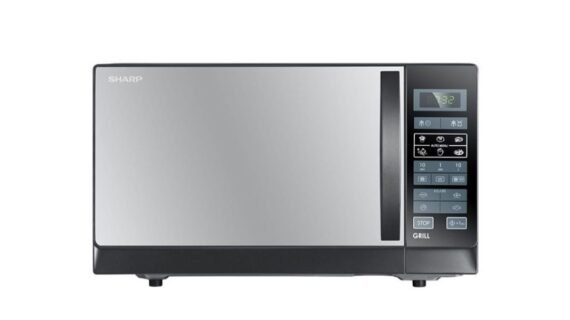 ميكروويف شارب شواية 25 لتر ، 900 وات ، 6 قوائم ، أسود R-750MR(K)