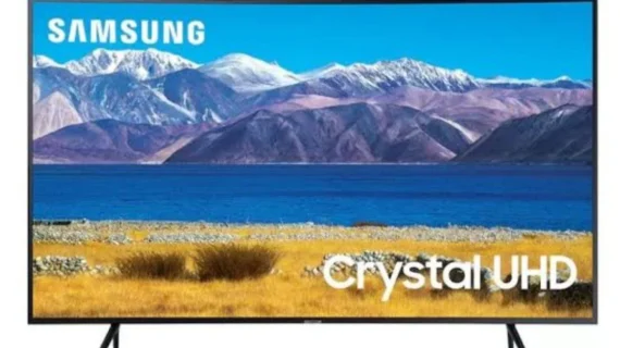 تلفزيون سامسونج 55 بوصة الذكي 4K كريستال مع ريسيفر داخلي UA55CU7000UXE