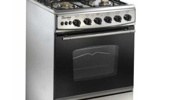 بوتاجاز غاز يونيون اير 4 شعلة، ستانليس ستيل، 60 سم - C6060GC447N13H7F