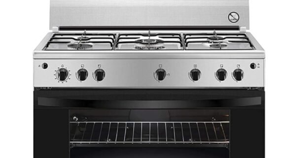 بوتاجاز زانوسي STEEL غاز 5 شعلة ZCG91016XA