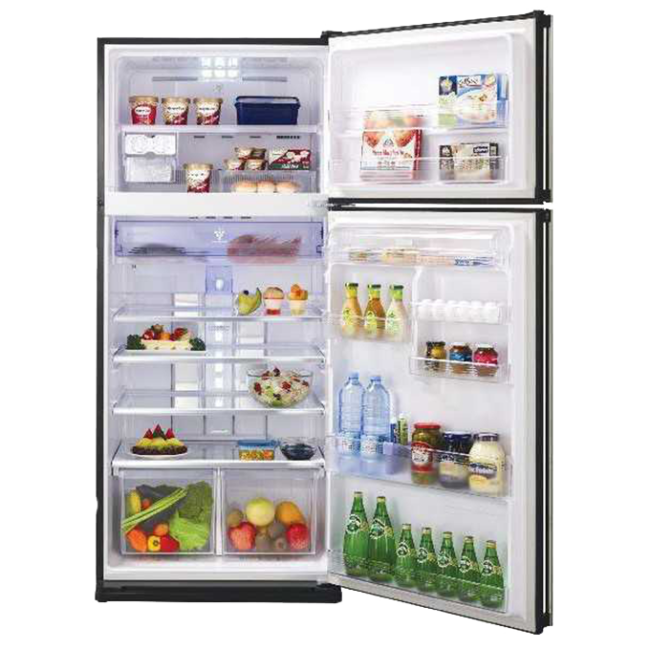 ثلاجة شارب انفرتر نوفروست 450 لتر أسود SJ-GV58A(BK)