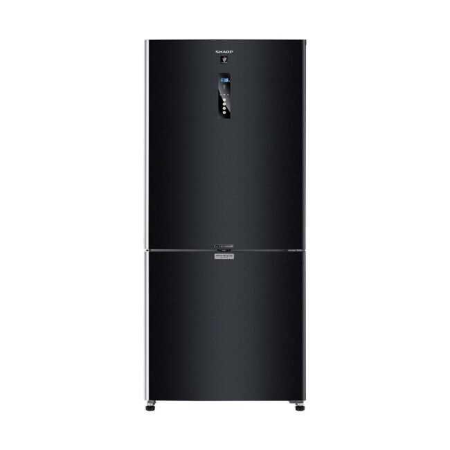 ثلاجة شارب انفرتر ديجيتال فريزر سفلي 558 لتر أسود SJ-PV73K-BK