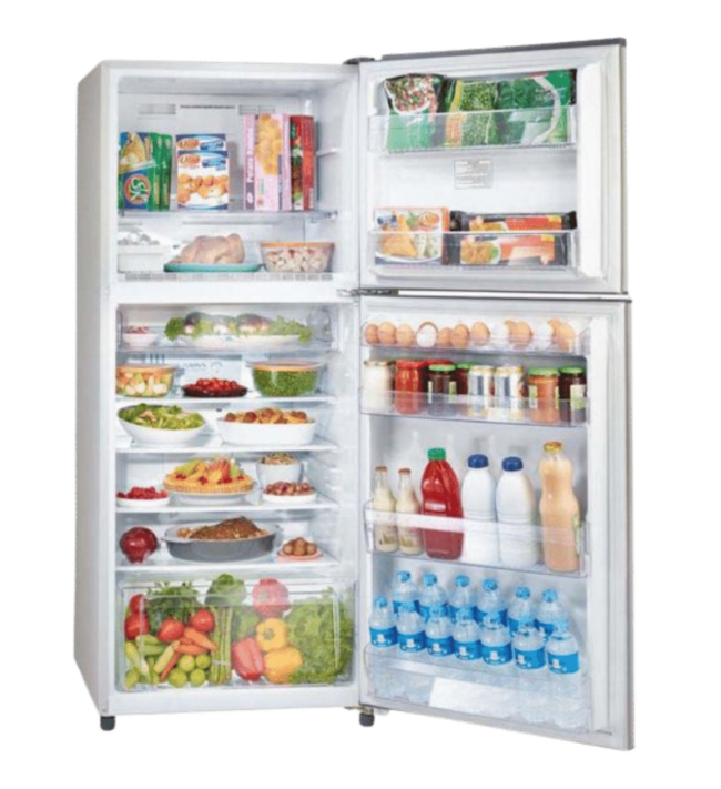 ثلاجة توشيبا نوفروست 355 لتر سيلفر GR-EF40P-T-SL
