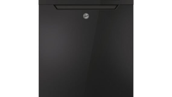 غسالة أطباق هوفر 15 فرد 60 سم انفرتر شاشة ديجيتال 8 برنامج أسود HF5C7F1PB-EG