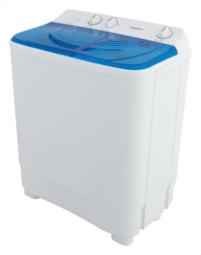 غسالة ملابس تورنيدو نصف أوتوماتيك 7 كجم أبيض × أزرق TWH-Z07DNE-W(BL)