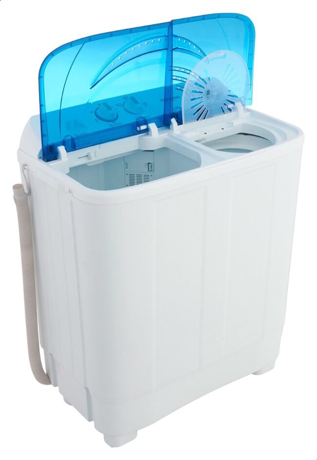 غسالة ملابس تورنيدو نصف أوتوماتيك 7 كجم أبيض × أزرق TWH-Z07DNE-W(BL)