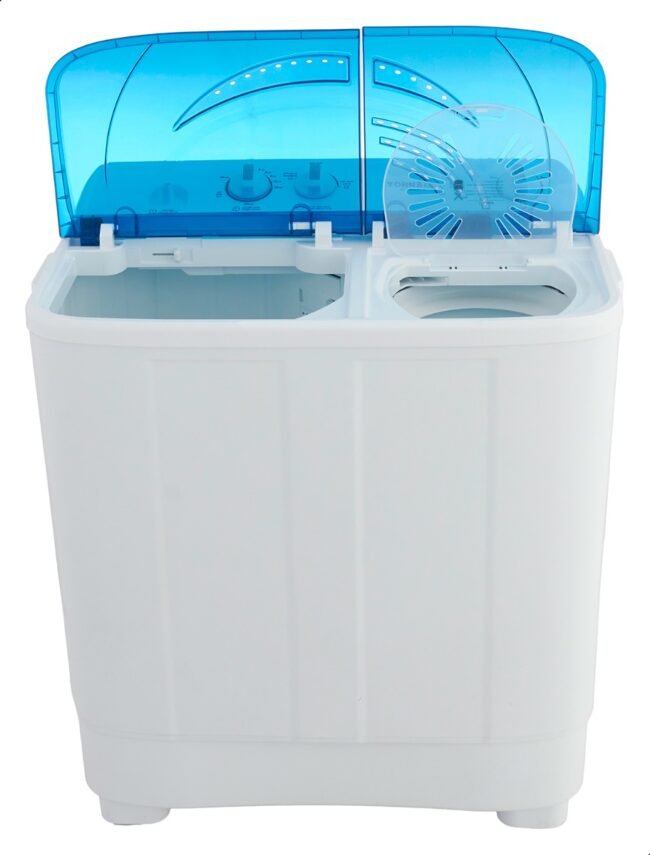 غسالة ملابس تورنيدو نصف أوتوماتيك 7 كجم أبيض × أزرق TWH-Z07DNE-W(BL)