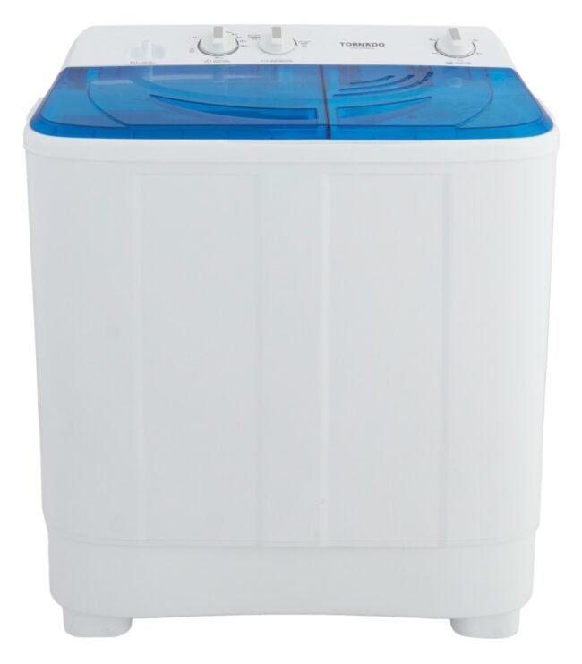 غسالة ملابس تورنيدو نصف أوتوماتيك 7 كجم أبيض × أزرق TWH-Z07DNE-W(BL)
