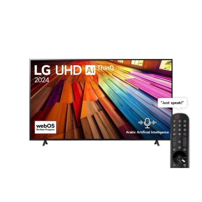 شاشة تلفزيون ال جي 65 بوصة سمارت LED، بدقة 4K UHD، بريسيفر داخلي - 65UT80006LA
