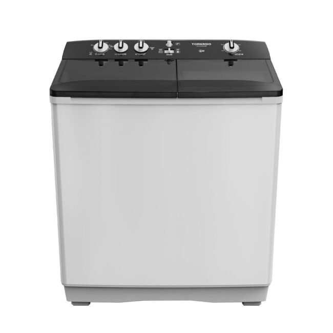 غسالة ملابس تورنيدو نصف أوتوماتيك 12 كجم أبيض × أسود TVH-HM12TS(WK)