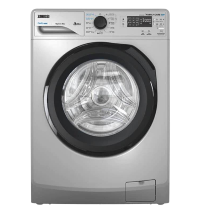 غساله زانوسي 6ك 1200 لفه TC4 فضي باب اسود ZWF6240SB5