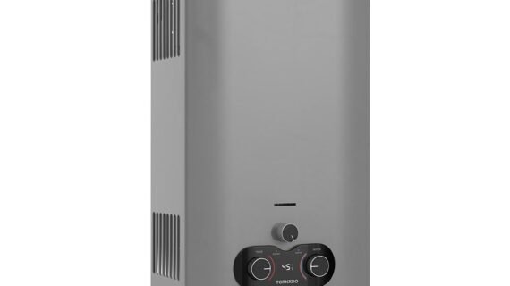 سخان مياه تورنيدو غاز 10 لتر غاز طبيعي سيلفر GH-MP10SN-S