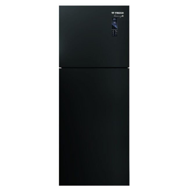 ثلاجة فريش نوفروست، 397 لتر، اسود - FNT-MR470YGQBM
