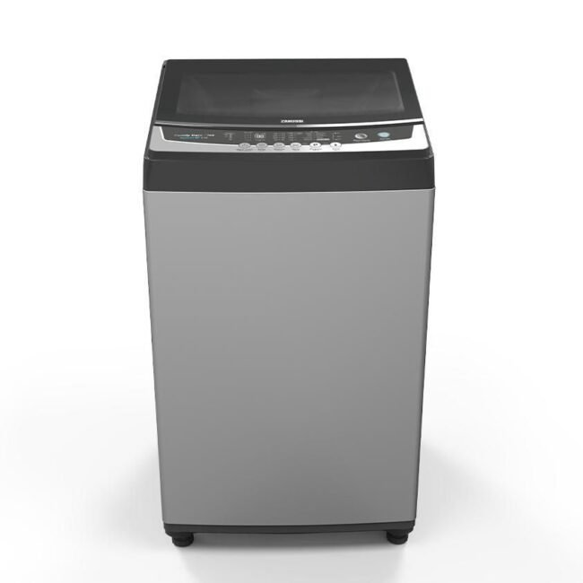 غسالة ملابس اوتوماتيك زانوسي تحميل علوي، 12 كجم، فضي - ZWT12710S
