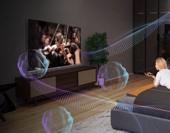 شاشة تلفزيون سمارت LED هاير 43 بوصة بدقة FHD مع ريسيفر داخلي - H43K80EF