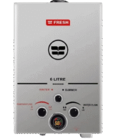 سخان فريش غاز  6لتر  فضي بالادابتر- 11089