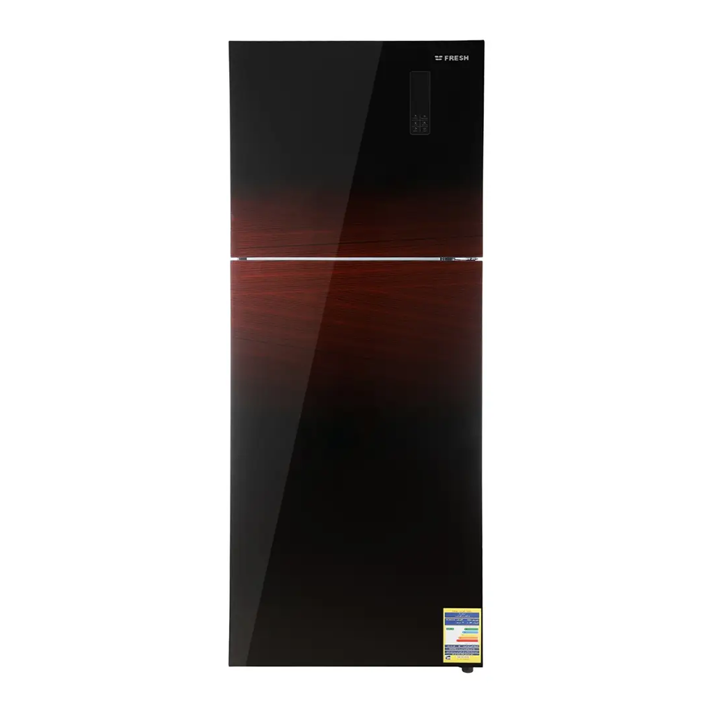 ثلاجة فريش، نوفروست، 471 لتر، 2 باب، ديجيتال، زجاج نبيتي، FNT-MR580YGDR