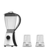 خلاط كهربائي تورنيدو 600 وات 1.5 لتر 2 مطحنة أسود TB-600/2-BLACK