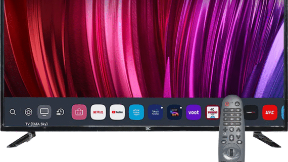 شاشة اي ال سي، 43 بوصة، سمارت، ليد، ريسيفر داخلي، دقة FHD، ريموت ماجيك، موديل 43OS24