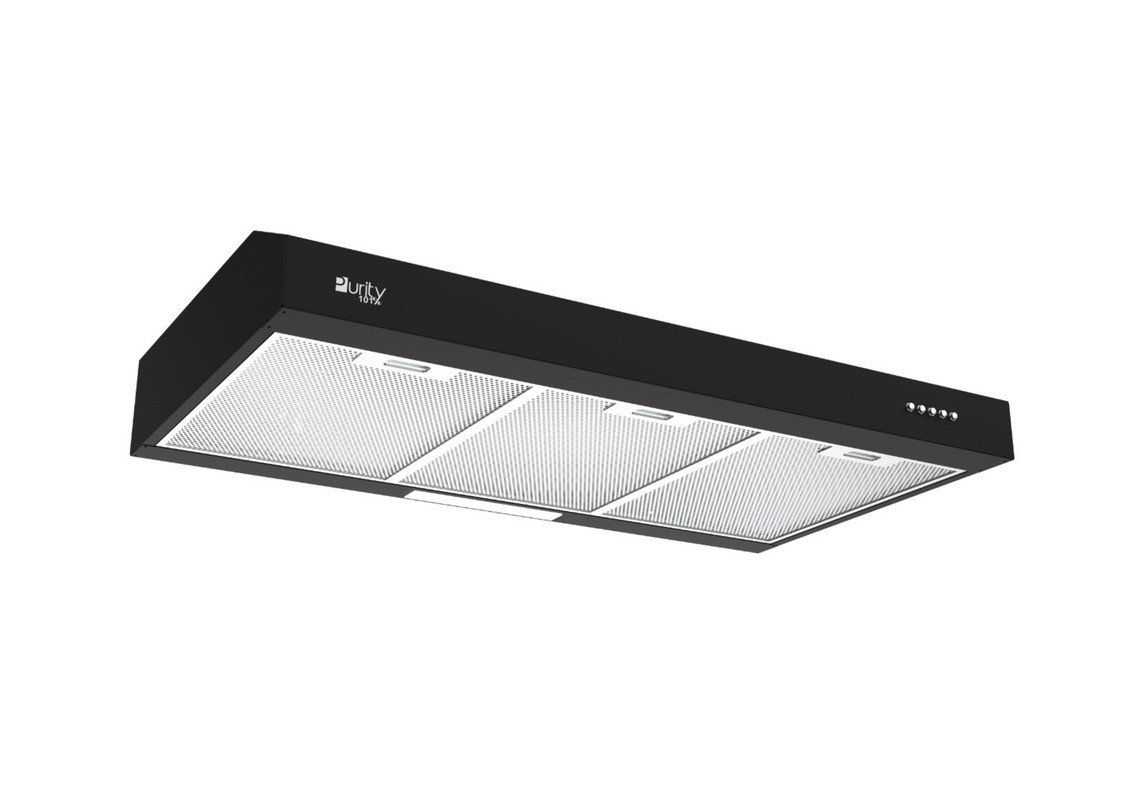 شفاط بلت ان بيورتي، 3 سرعات، 90 سم، اضاءة ليد،اسود - PTSLIM BL 90CM