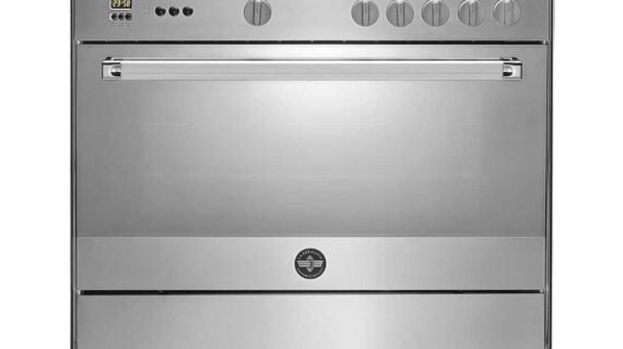 بوتاجاز لاجيرمانيا 90 × 60 - 5 شعلة غاز استانلس 9H10GLA1X4AWW