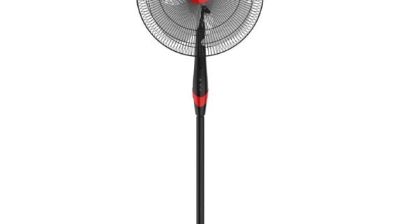 مروحة استاند تورنيدو 18 بوصة 4 ريشة ريموت أسود TSF-18WR