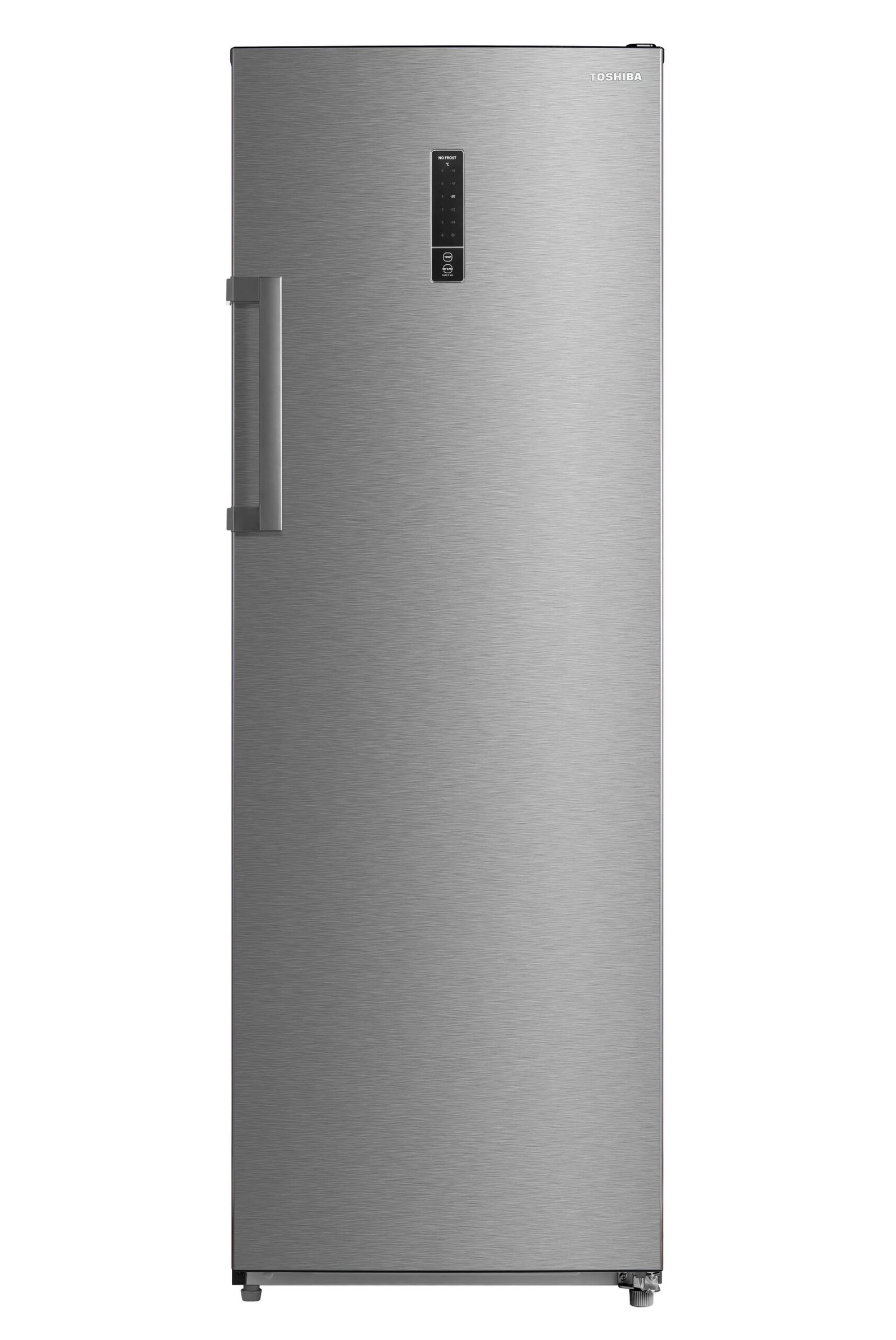 ديب فريزر رأسي توشيبا ، سعة 238 لتر ، نوفروست ، فضي - GR-RU312WE-DMN57