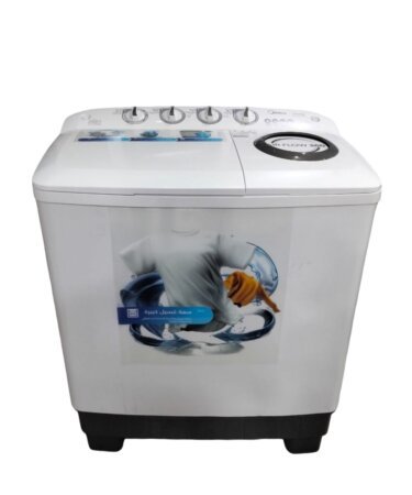 غسالة ميديا 10 كيلو حوضين - حـلة كبيــرة MTE02W100/W