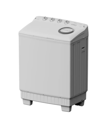 غسالة ميديا بحوضين MTE02W140/W، اسطوانة كبيرة للغاية، فلتر تدفق هواء 360، 14 كيلو، ابيض