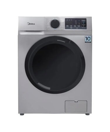 غسالة ملابس انفرتر ميديا، تحميل امامي، 7 كيلو، 1400 لفة، MFN09W70B/S - فضي