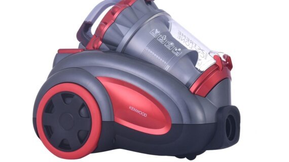 مكنسة كهربائية كينوود، بدون كيس، 2200 وات، VBP80.000RG - احمر اسود