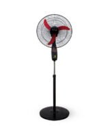 مروحة استاند جنرال تك بدون ريموت كنترول، 18 بوصة، اسود - F22