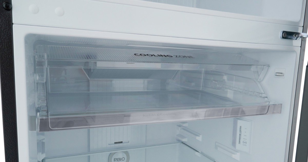 ثلاجة بفريزر علوي توشيبا ، سعة 411 لتر ، نوفروست ، بانفرتر ، رمادي - GR-RT559WE-PMN(06)-GTIN 6221284000331