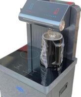 غلاية كهربائية من كول ستار، لون رمادي، مصنوعة من البلاستيك، مع خزان شفاف وتوزيع بزر الضغط وإيقاف تلقائي، تحميل سفلي