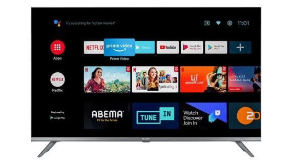 شاشة شارب FHD بدون فريم 43 بوصة أندرويد ريسيفر داخلي 2T-C43DG6EX