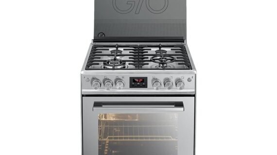 بوتاجاز غاز بيرفكس، 65 سم، أمان كامل، PCG70-6SSV - فضي