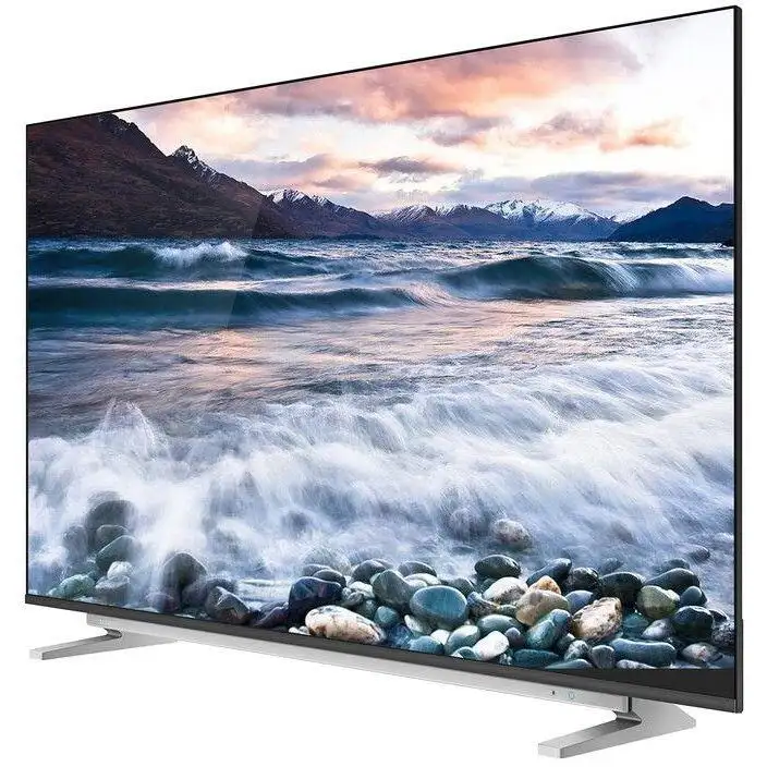تلفزيون سمارت توشيبا، 55 بوصة، 4K UHD، LED، مزود برسيفر داخلي، 55U5965EA - أسود