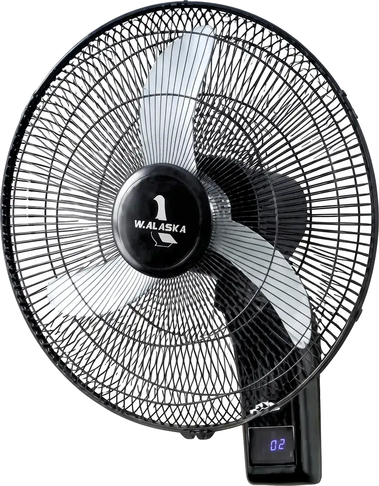 مروحة حائط الاسكا 18 بوصة EF38-1F-45R ديجيتال بريموت - اسود