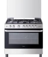 ميديا بوتاجاز غاز 5 شعلة 90*60 أمان كامل استانلس ستيل اسودMFO-MG36LE-BK كود 12694